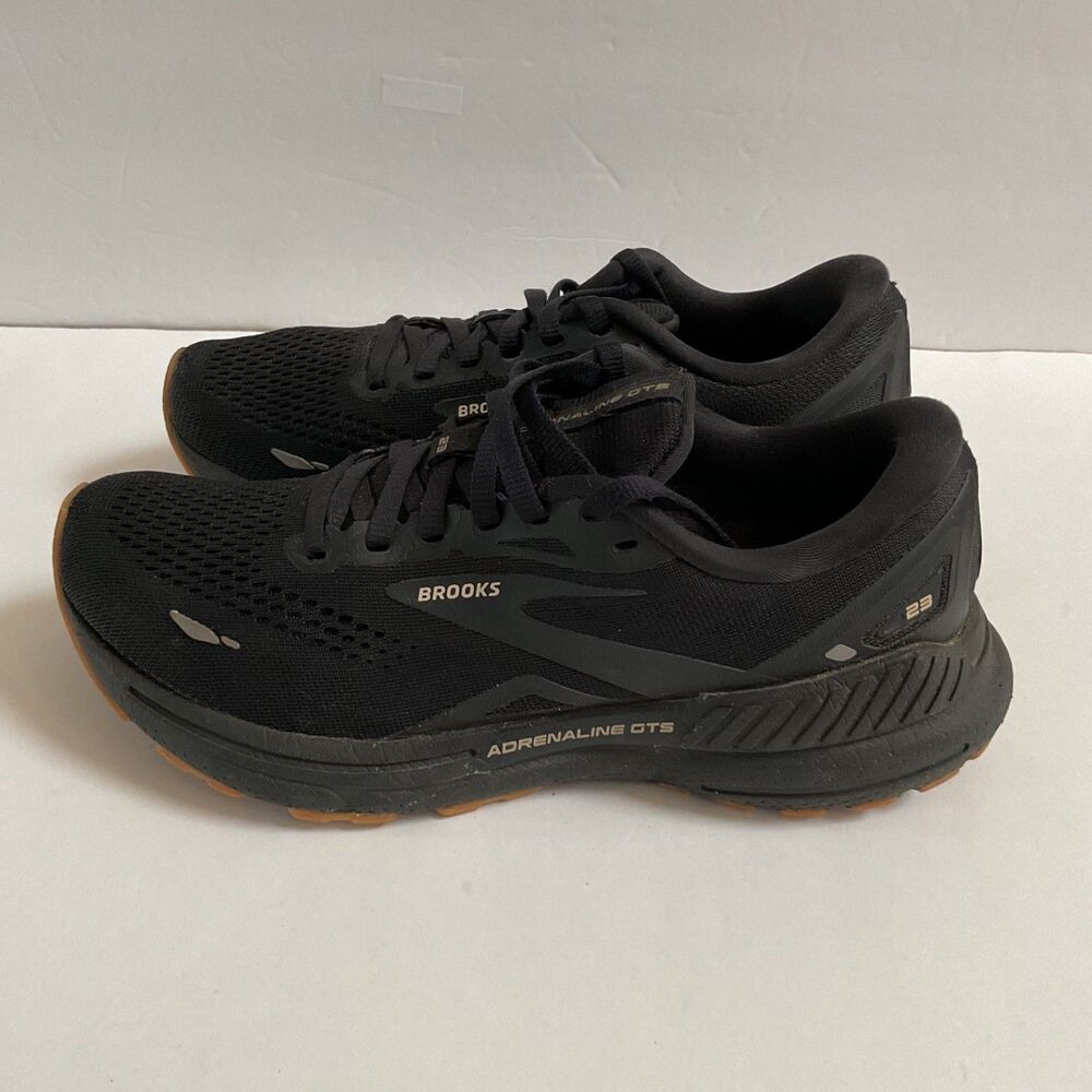 Brooks Adrenaline GTS 23 Running Shoes Womens Sz 8 Black Biscuit Supportive